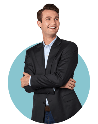 GES employee crossing his arms and smiling.