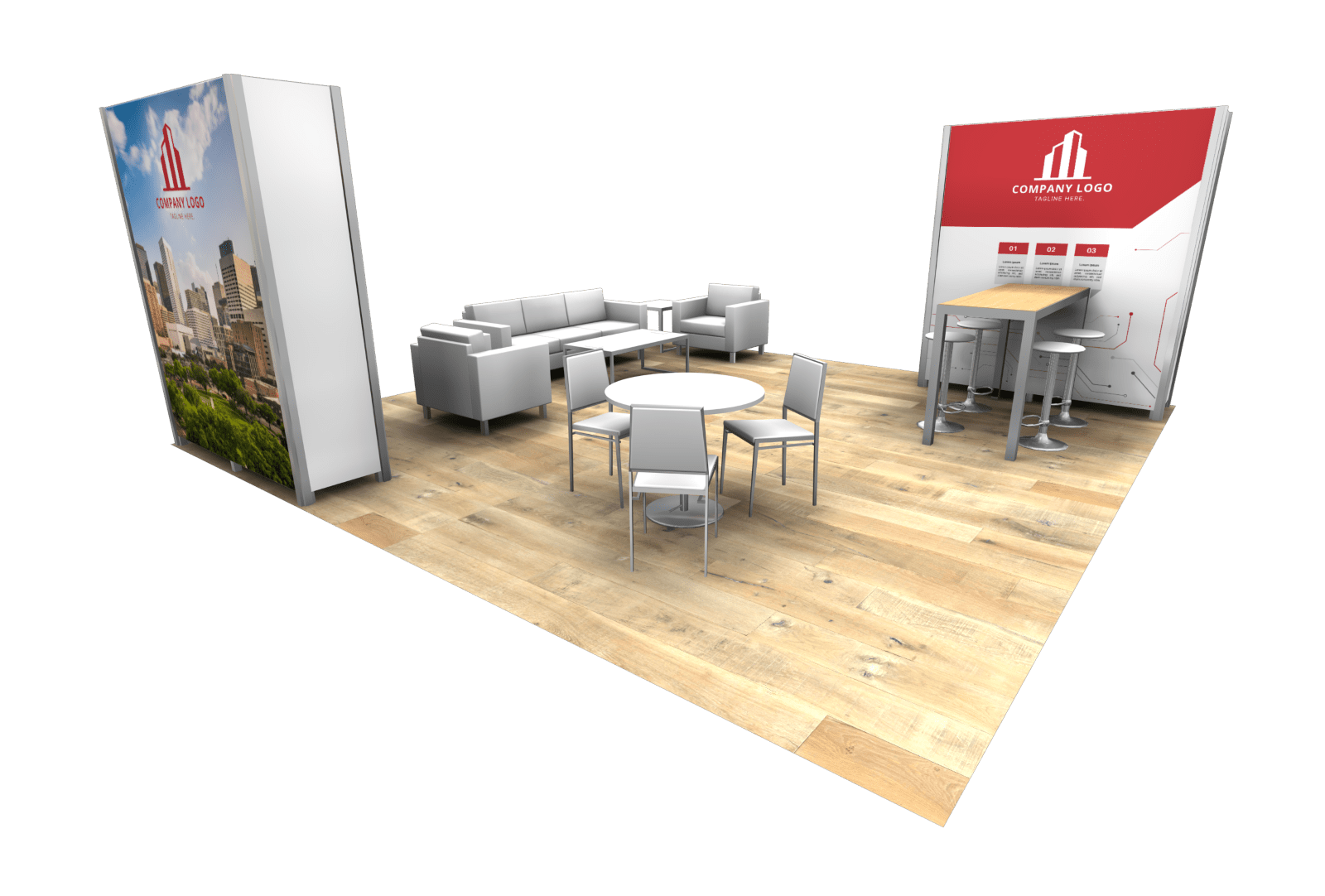 Booth G – 20 ft wide