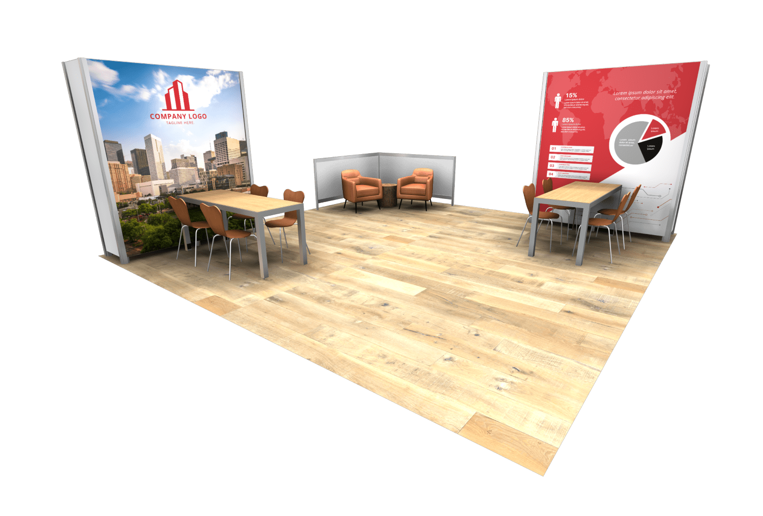 Booth H – 20 ft wide
